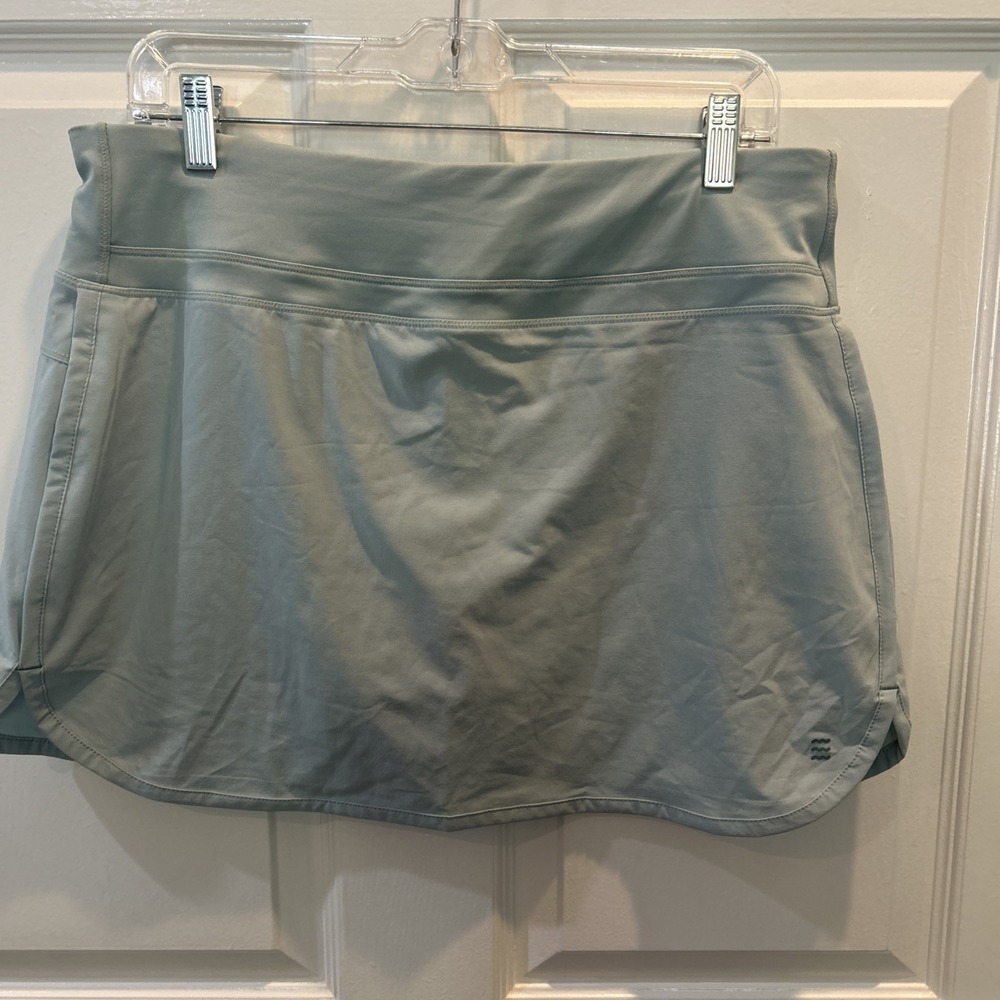 NTW Free Fly Active Breeze Athletic Skort blue/green L Women's UPF 50+ Pockets
